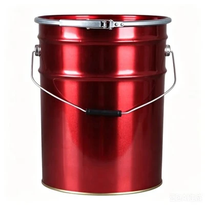 5 Gallon Qhib-Lub Taub Hau Steel Pails Nrog Lub hau & Lever Locking Ring